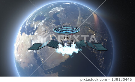 Satellite and Earth 139130446