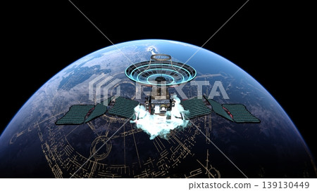 衛星和地球 139130449