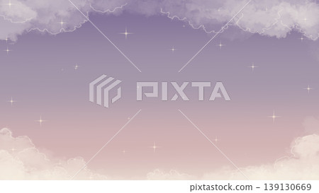 Background image of a starry sky surrounded by clouds. Features a soft gradient sky and sparkling stars. Includes space for copying. Background image of a starry sky surrounded by clouds. Features a soft gradient sky and sparkling stars. Includes space for copying. 139130669
