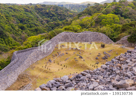 Okinawa Prefecture World Heritage Site: Nakijin Castle Ruins, Shigema Castle Fortifications Okinawa Prefecture World Heritage Site: Nakijin Castle Ruins, Shigema Castle Fortifications 139130736
