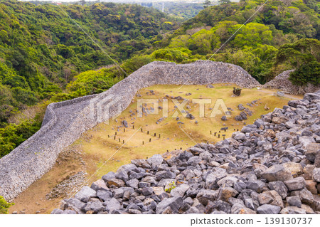 Okinawa Prefecture World Heritage Site: Nakijin Castle Ruins, Shigema Castle Fortifications Okinawa Prefecture World Heritage Site: Nakijin Castle Ruins, Shigema Castle Fortifications 139130737