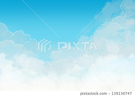 天空和雲朵的背景素材,帶有柔和的漸變效果。蓬鬆的雲朵構成自然背景,帶有白色邊框。包含文字空間。 天空和雲朵的背景素材,帶有柔和的漸變效果。蓬鬆的雲朵構成自然背景,帶有白色邊框。包含文字空間。 139130747