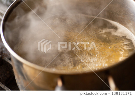 A large pot for boiling pasta A large pot for boiling pasta 139131171