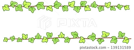 Simple leaf line decoration Simple leaf line decoration 139131589