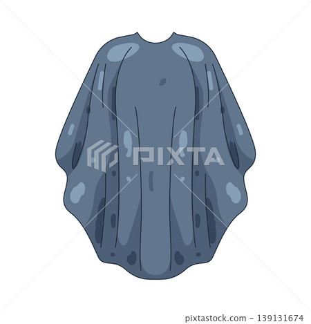 Illustration of barber cape Illustration of barber cape 139131674