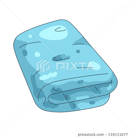 Illustration of folded towel Illustration of folded towel 139131677