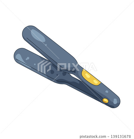 Illustration of hair straightener 139131678