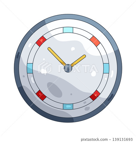 Illustration of wall clock Illustration of wall clock 139131693
