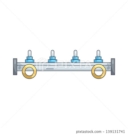 Illustration of fuel rail 139131741