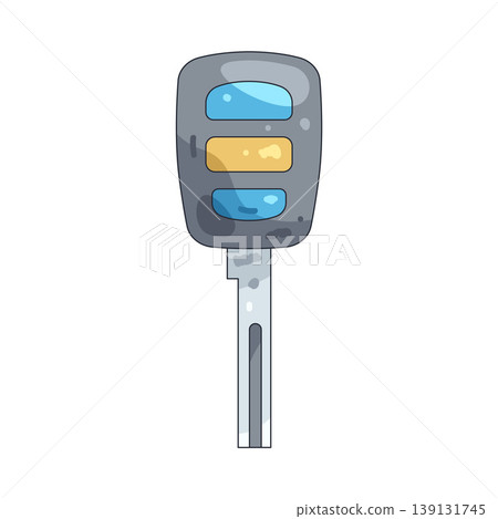 Illustration of key fob Illustration of key fob 139131745