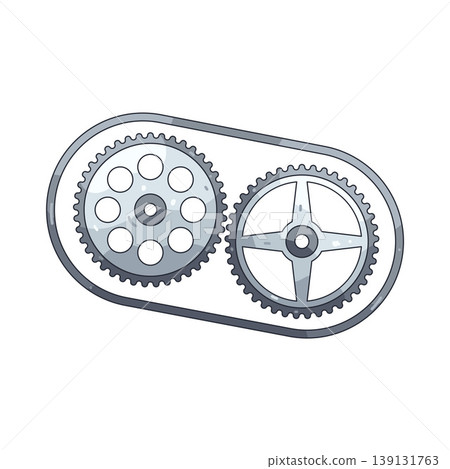 Illustration of timing chain 139131763