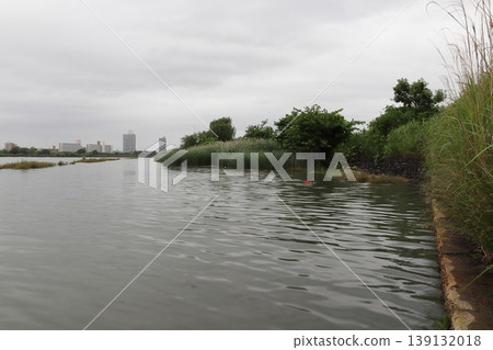 Arakawa River, affected by brackish water: at high tide (Kawaguchi City, Saitama Prefecture) Arakawa River, affected by brackish water: at high tide (Kawaguchi City, Saitama Prefecture) 139132018