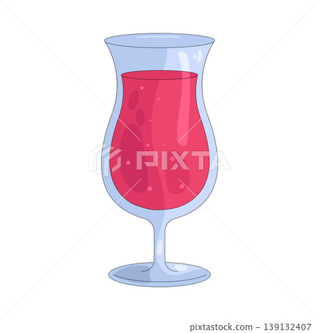 Illustration of cocktail glass 139132407
