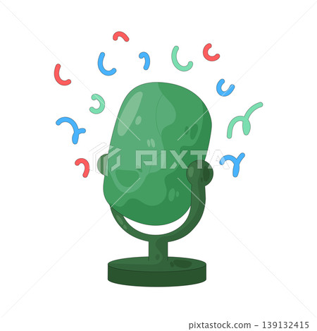 Illustration of microphone Illustration of microphone 139132415