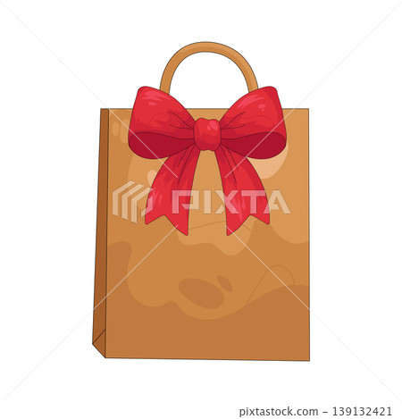 Illustration of gift bag 139132421