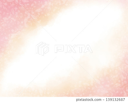 粉紅色冰晶和碎片水彩風格的抽象背景（透明PNG格式） 139132687