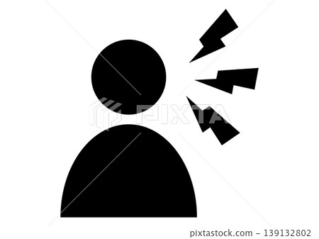 Noisy person, noise, nuisance, icon, vector illustration Noisy person, noise, nuisance, icon, vector illustration 139132802