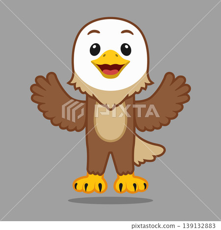Vector image of an eagle Vector image of an eagle 139132883