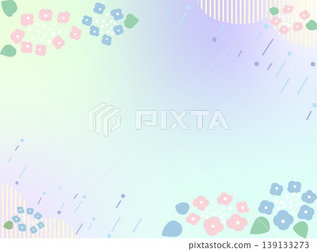 Japanese Modern Rainy Season Background 03: Hydrangeas Japanese Modern Rainy Season Background 03: Hydrangeas 139133273