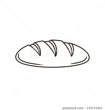 Delicious Fresh Baked Bread Loaf Outline Graphic Design Element Delicious Fresh Baked Bread Loaf Outline Graphic Design Element 139133903