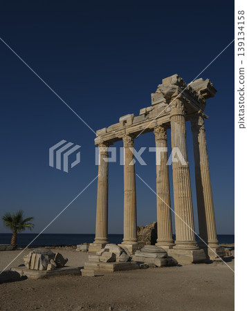 Temple of Apollo in Side, Antalya, Turkey Temple of Apollo in Side, Antalya, Turkey 139134158