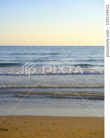 beautiful seascape in pastel colors beautiful seascape in pastel colors 139134912
