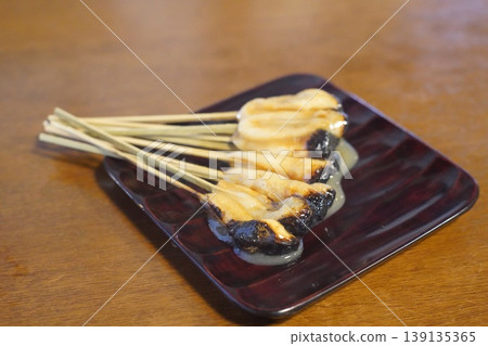 Rice cakes on a stick Rice cakes on a stick 139135365
