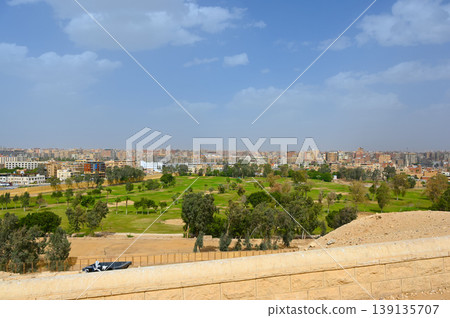 A view of Cairo from Giza, Egypt. A view of Cairo from Giza, Egypt. 139135707