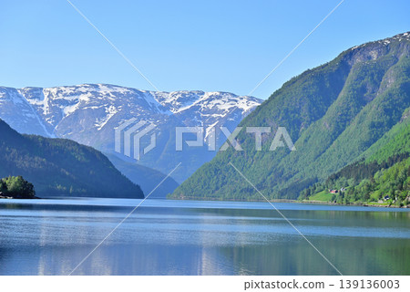 View of the fjord from the shores of Ulvik View of the fjord from the shores of Ulvik 139136003