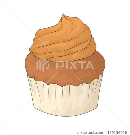 Illustration of Cupcake Illustration of Cupcake 139136036