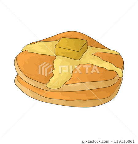 Illustration of Pancake Illustration of Pancake 139136061