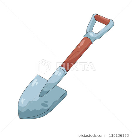 Illustration of shovel Illustration of shovel 139136353