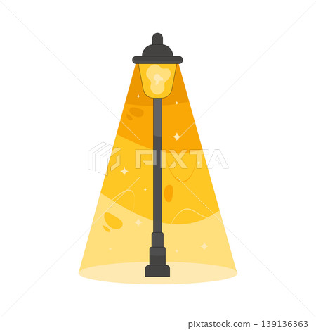 Illustration of street lamp Illustration of street lamp 139136363