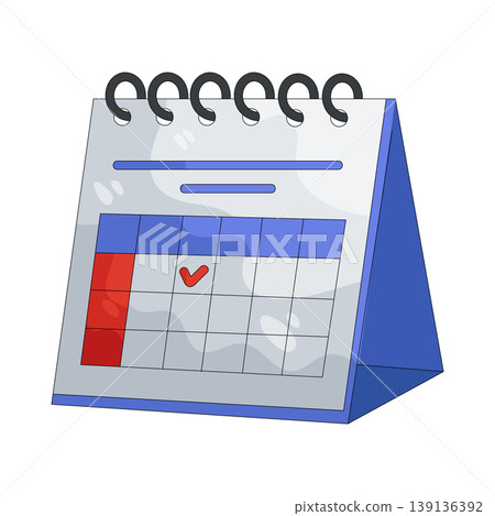 Illustration of calendar  139136392
