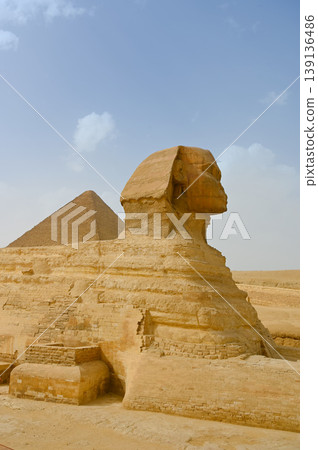 Sphinx, Pyramids, Giza 139136486