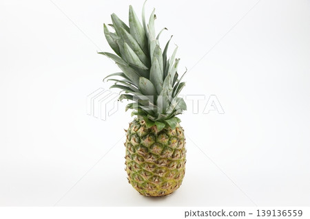 A simple pineapple that stands out against a white background. A simple pineapple that stands out against a white background. 139136559