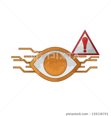 Illustration of Spyware Alert Illustration of Spyware Alert 139136741