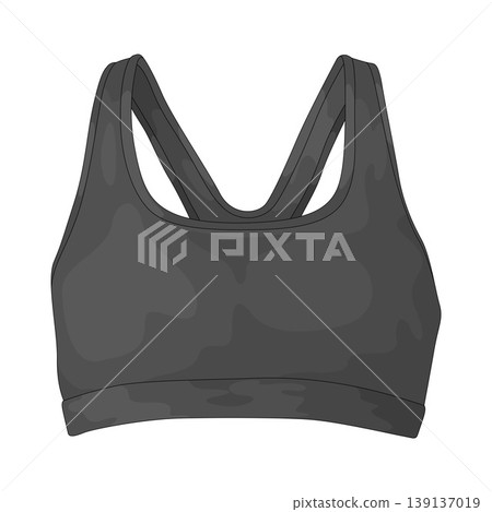 Illustration of sports bra Illustration of sports bra 139137019