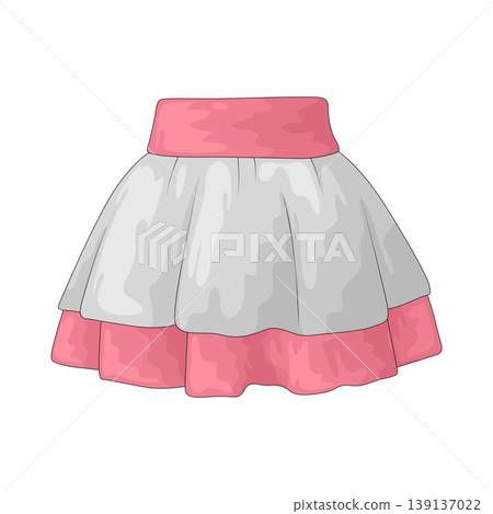 Illustration of mini skirt 139137022