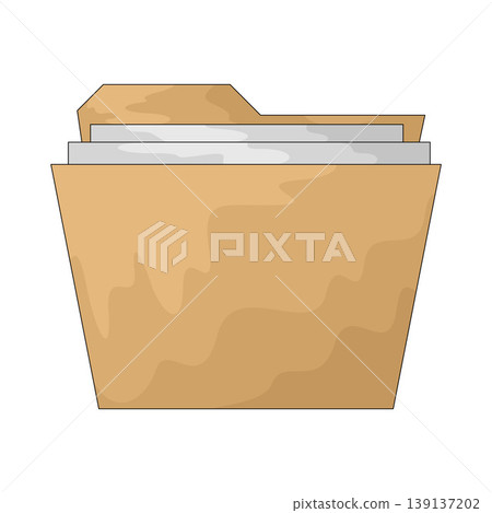 Illustration of File Folder Illustration of File Folder 139137202