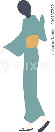 Full-body illustration of a dancing woman Full-body illustration of a dancing woman 139137299