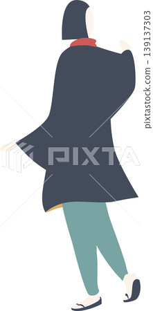 Full-body illustration of a dancing woman Full-body illustration of a dancing woman 139137303