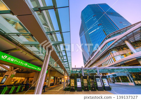 A view of Tokyo's cityscape, including Takanawa Gateway Station, sunlight, and Takanawa Gateway City. Towards a new era… = 10th A view of Tokyo's cityscape, including Takanawa Gateway Station, sunlight, and Takanawa Gateway City. Towards a new era… = 10th 139137327