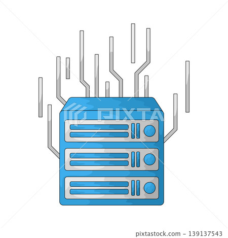Illustration of Server 139137543