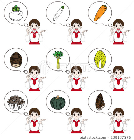 Full-body character illustration of a chef Full-body character illustration of a chef 139137576