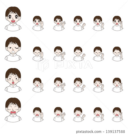 Full-body character illustration of a chef Full-body character illustration of a chef 139137588