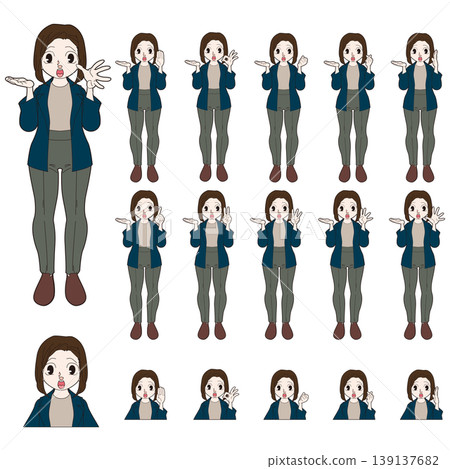 Illustration of an office worker 139137682