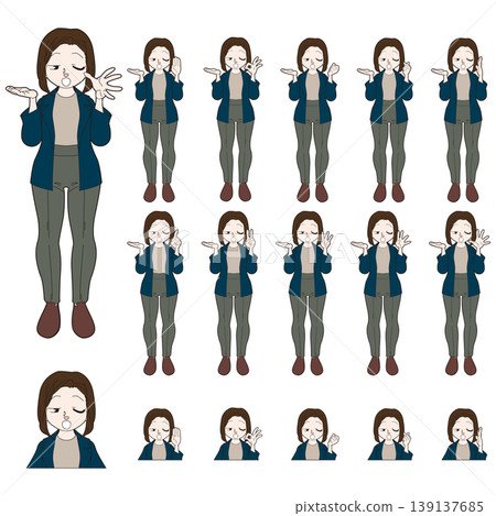Illustration of an office worker 139137685