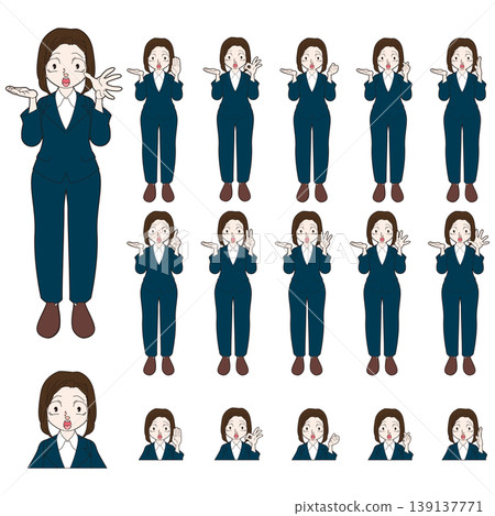 Illustration of a person in a suit 139137771