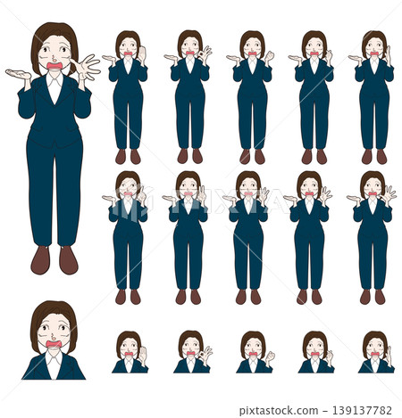 Illustration of a person in a suit Illustration of a person in a suit 139137782